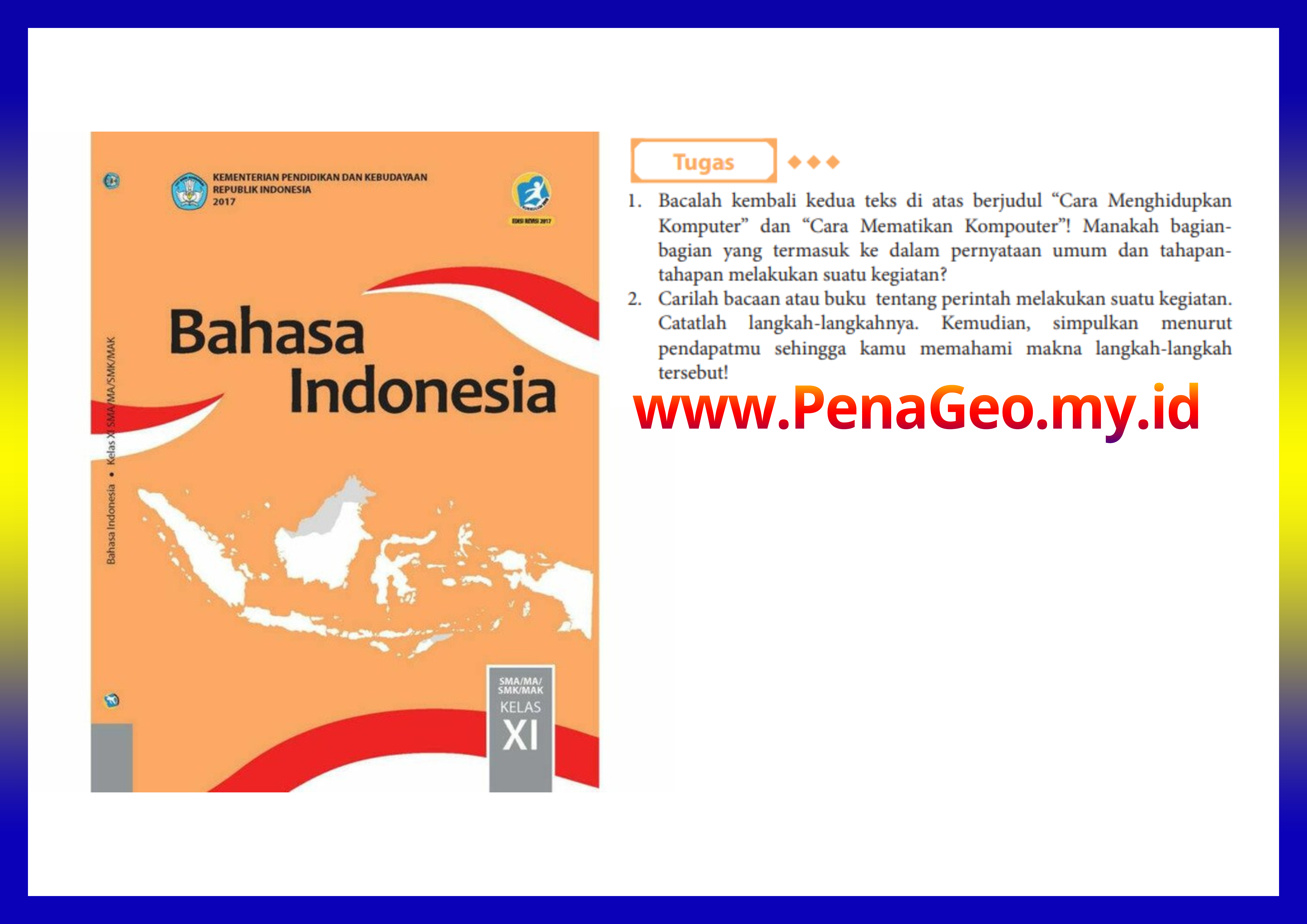 Kunci Jawaban Bahasa Indonesia Kelas 11 Tugas Halaman 12