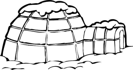 Download Geography Blog: Igloo Coloring Page