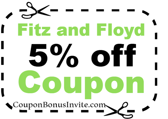 5% off Fitz and Floyd Discount Coupon Code 2021 Jan, Feb, March, April, May, June, July