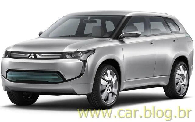 Mitsubishi Concept PX-MiEV II - Mitsubishi Outlander 2013 - frente