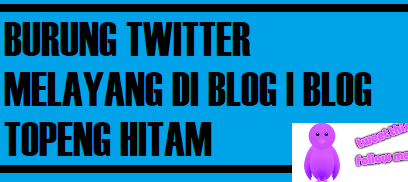 cara membuat burung twitter melayang blog topeng hitam