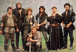 Cast photo from Robin of Sherwood (1984-1986).