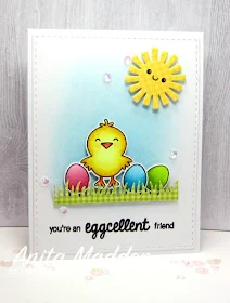 Sunny Studio Stamps: A Good Egg Easter Card by Anita Madden.
