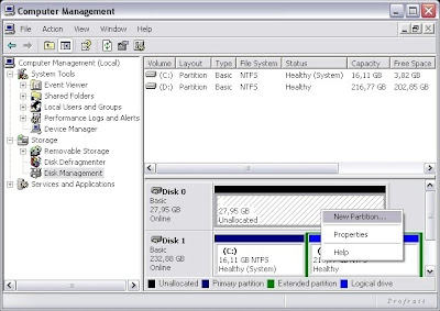 Disk Management в Computer Management