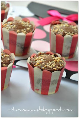 Chocolate Almond Cupcake ~ Resepi Terbaik