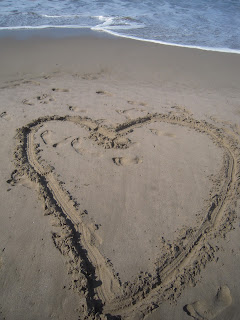 Photo of Heart Drawn in the Sand by Linda G. Hatton