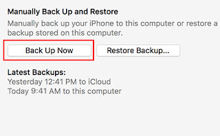 Backup of iTunes