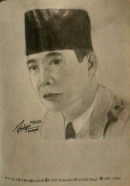 Koleksi Istimewa Soekarno Gambar Pensil, Gambar Pensil