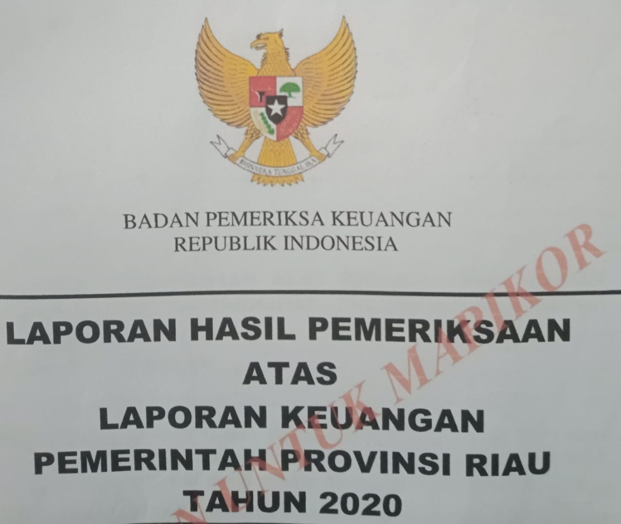 Catatan BPK: Tunggakan Pajak kendaraan Plat Merah di Riau Diduga Mencapai Rp 30 Milyar