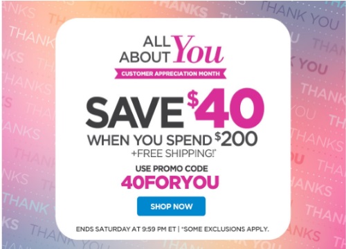The Shopping Channel Save $40 Off When You Spend $200 Promo Code