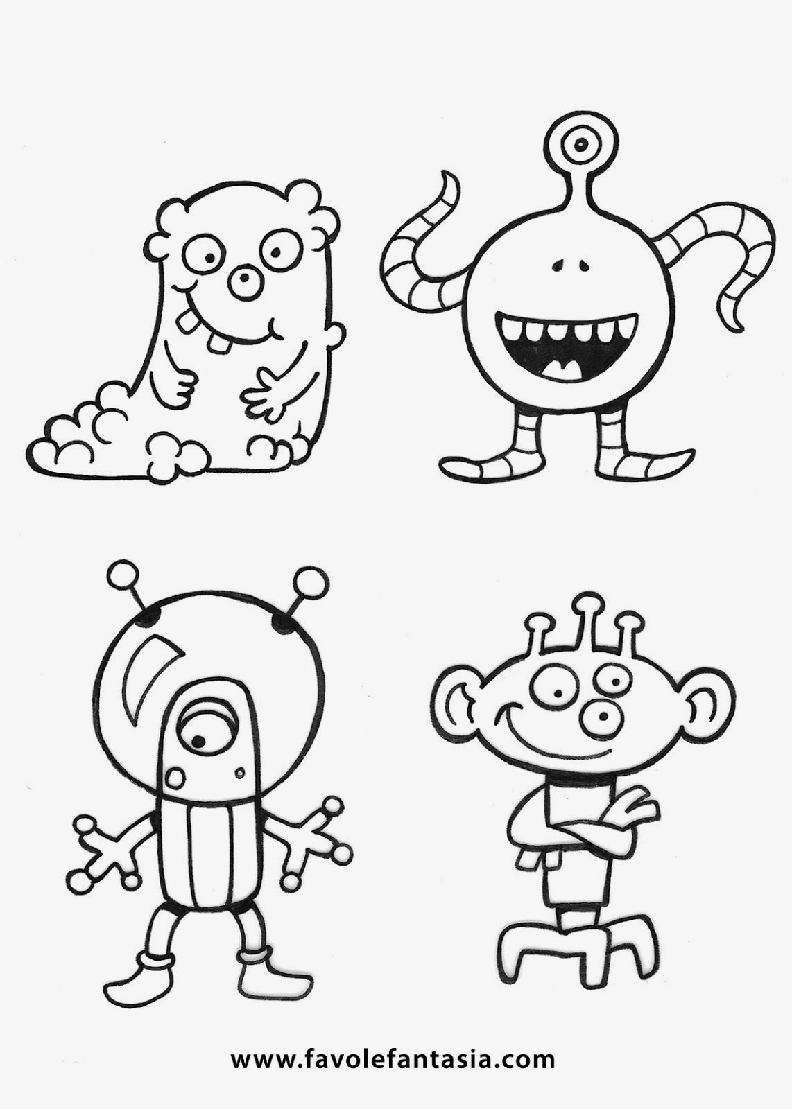 Disegni Da Colorare Mostri - COLARE4U