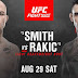 🔴How to watch UFC Fight Night online: Live stream Smith vs. Rakic