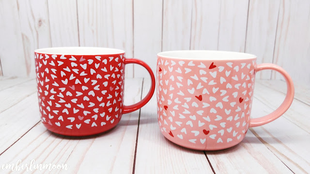 Stoneware Hearts Mugs Red/Pink - Opalhouse