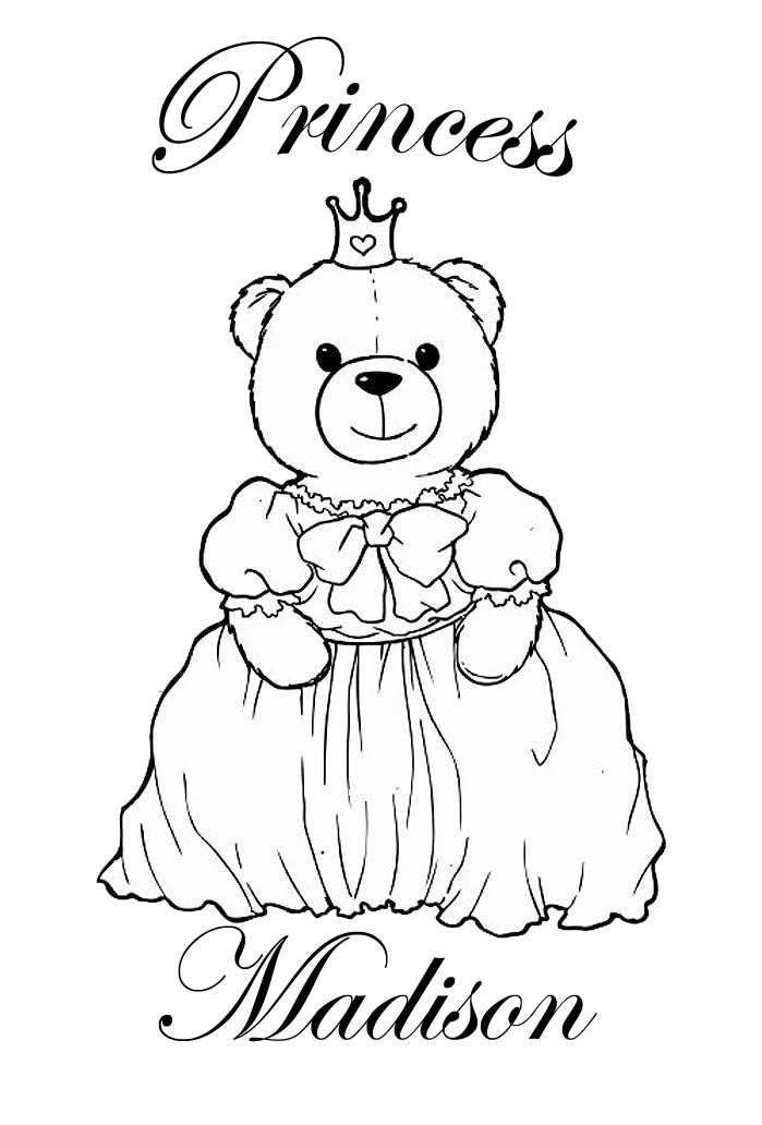 PRINCESS COLORING PAGES