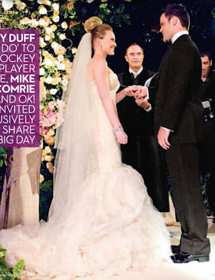 Celebrity Wedding Vows on Celebrity Wedding  Hilary Duff   Wedding Bells