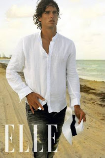 Shirtless photo of Feliciano Lopez on Spanish Elle magazine