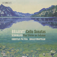 New Album Releases: BRAHMS - CELLO SONATAS; SCHUMANN - FUNF STUCKE IM VOLKSTON (Christian Poltéra & Ronald Brautigam)