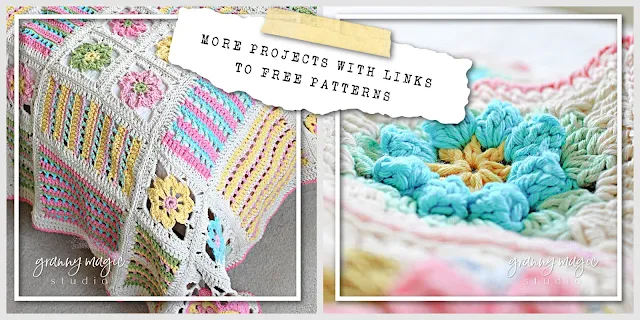 More crochet projects with links to free patterns.