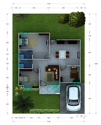  Ini menjadi alternatif dikala kita tidak mempunyai lahan yang luas Desain Rumah Kecil Modern