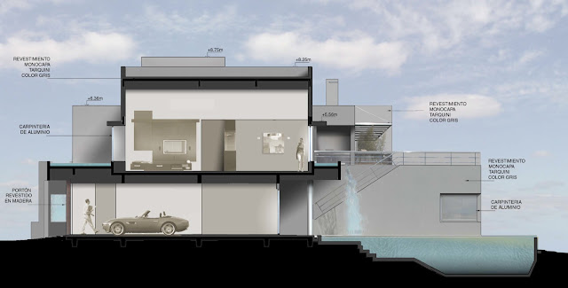 Pool side section drawing 