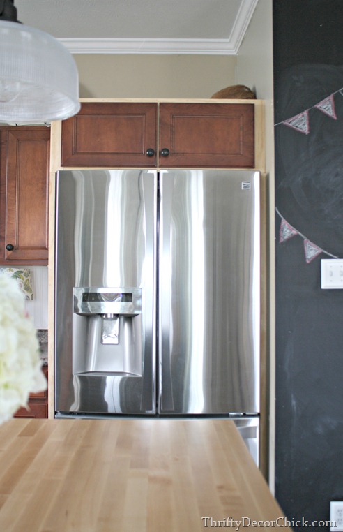 DIY fridge built in