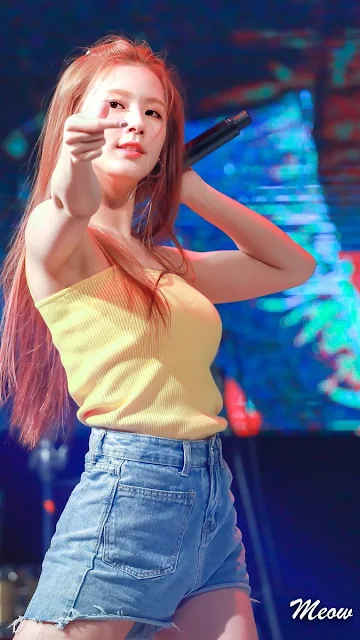 Miyeon (Korean: 미연; Japanese: ミヨン) is a South Korean singer, model and actress under Cube Entertainment. She is the main vocalist of the girl group (G)I-DLE.
