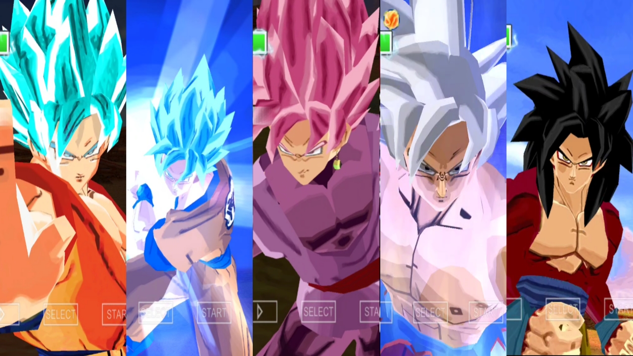 DBZ TTT Mod Goku all forms