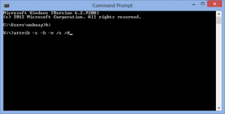 Cara Menghapus Virus Shortcut pada Flashdisk dengan cmd (Command Prompt)