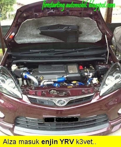 Fire Starting Automobil: Convert Enjin Daihatsu YRV ke Perodua