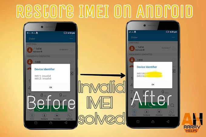 How to restore IMEI on Android ?