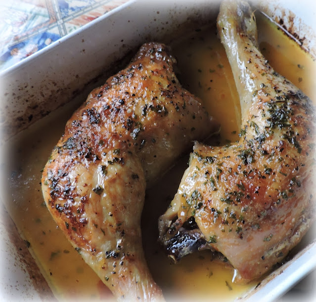 Lemon Roasted Chicken Legs