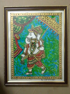 Tanjore-style glass painting 2