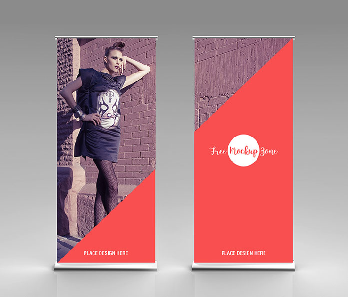 Free Rollup Mockup For Advertisement