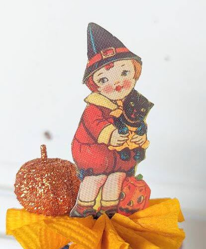 Vintage-Style Halloween Assemblage