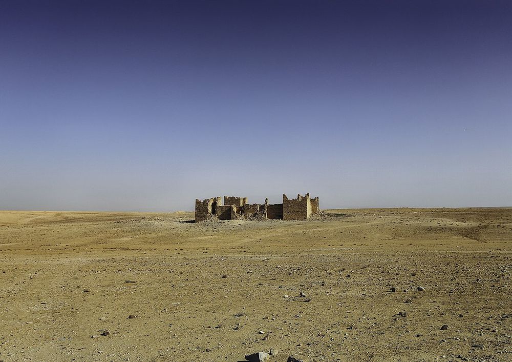 Ruins of the castellum of Qasr Bashir