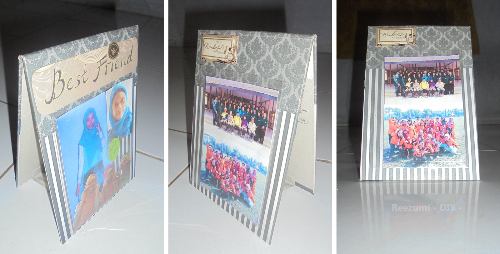Diy Membuat Bingkai Foto Dari Kertas Undangan Reezumiku