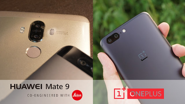 【OnePlus 5 VS Huawei Mate 9】デュアルカメラの２大スマホOP5 と Mate 9を徹底比較です！