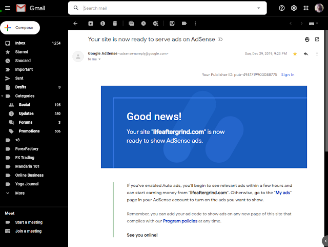 Applying for Google Adsense on Sites - Step 3