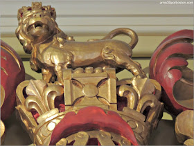 Escudo de Armas del Rey George III en el Council Chamber del Old State House