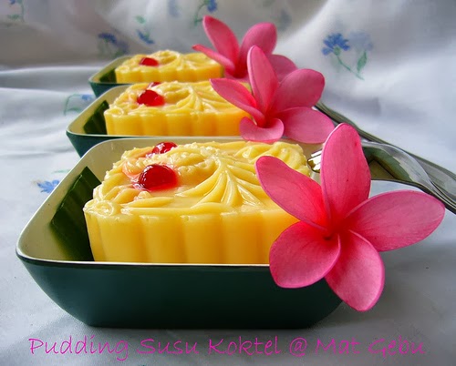 Resepi Puding Susu Koktel