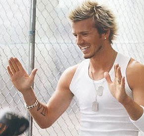 David Beckhampack on David Beckham Vs Brad Pitt