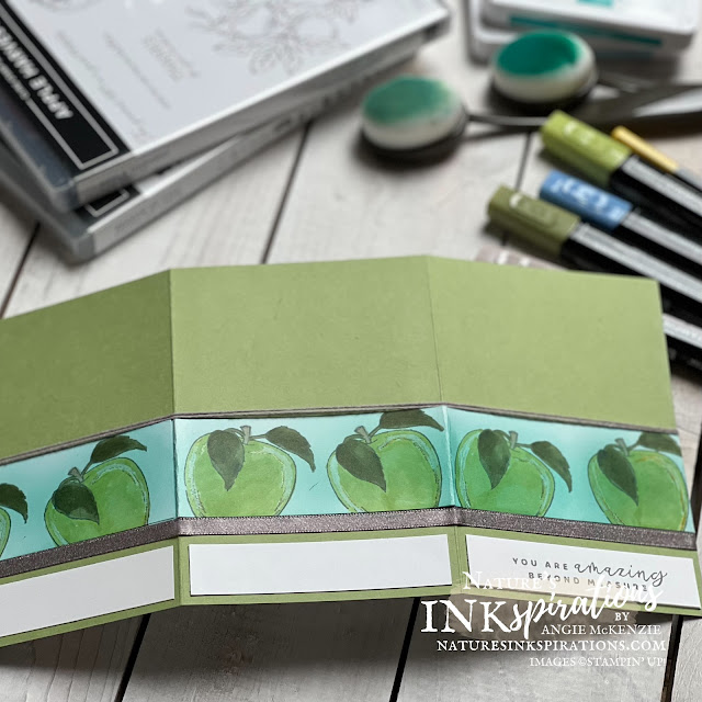 Apple Harvest Granny Smith Apples (tri-fold back) | Nature's INKspirations by Angie McKenzie