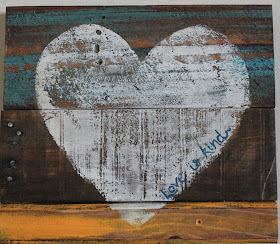 love is kind reclaimed wood heart http://bec4-beyondthepicketfence.blogspot.com/2013/01/love-is-kind.html