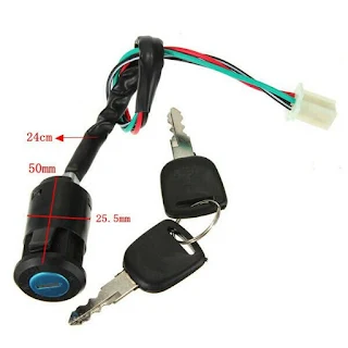 Ignition Switch Key for Motorcycle ATVs Dirt Bike 50cc 70cc 90cc 110cc 150cc hown - store