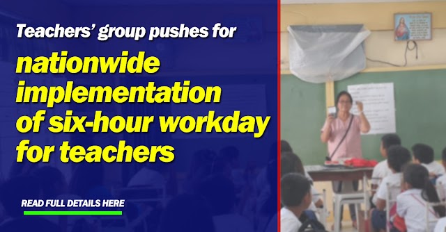 Teachers’ group pushes for nationwide implementation of six-hour workday for teachers