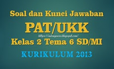 Soal dan Kunci Jawaban PAT/UKK Kelas 2 Tema 6 SD/MI Kurikulum 2013