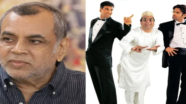 Paresh Rawal as Baburao smiling, confirming Hera Pheri 3 return