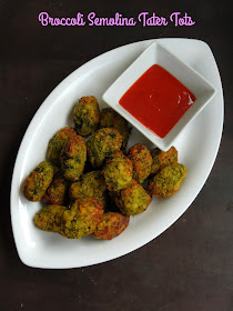 Broccoli Tater tots with Semolina