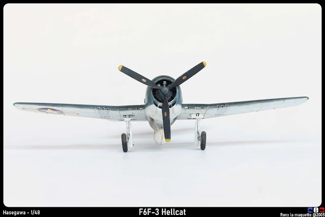 Maquette du F6F-3 Hellcat d'Hasegawa au 1/48.