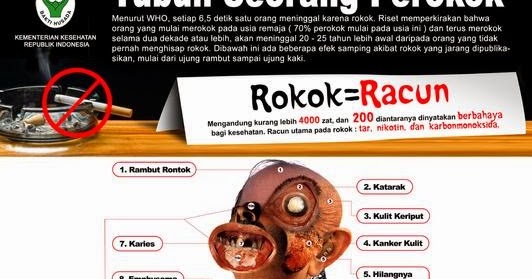 Kumpulan Poster Kesehatan: Tubuh Seorang Perokok